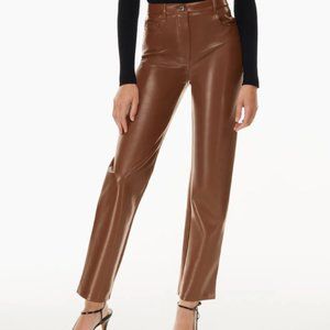 Aritzia Wilfred The Melina Pant / high waisted vegan leather pants